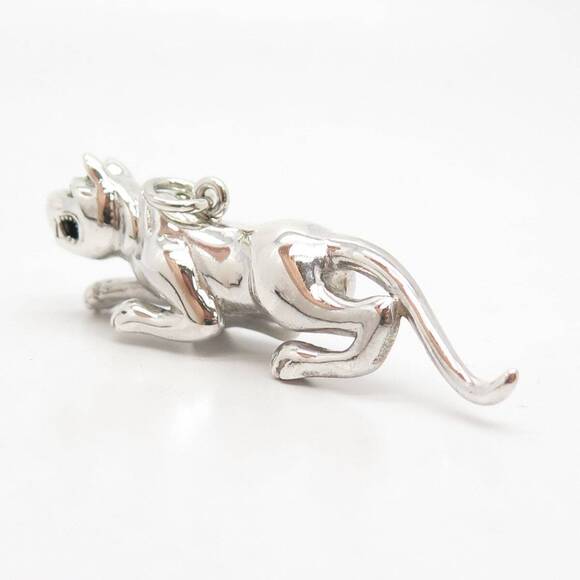 925 Sterling Silver Vintage Wild Animal Pendant - Picture 4 of 7
